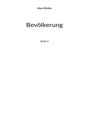 cover image of Bevölkerung